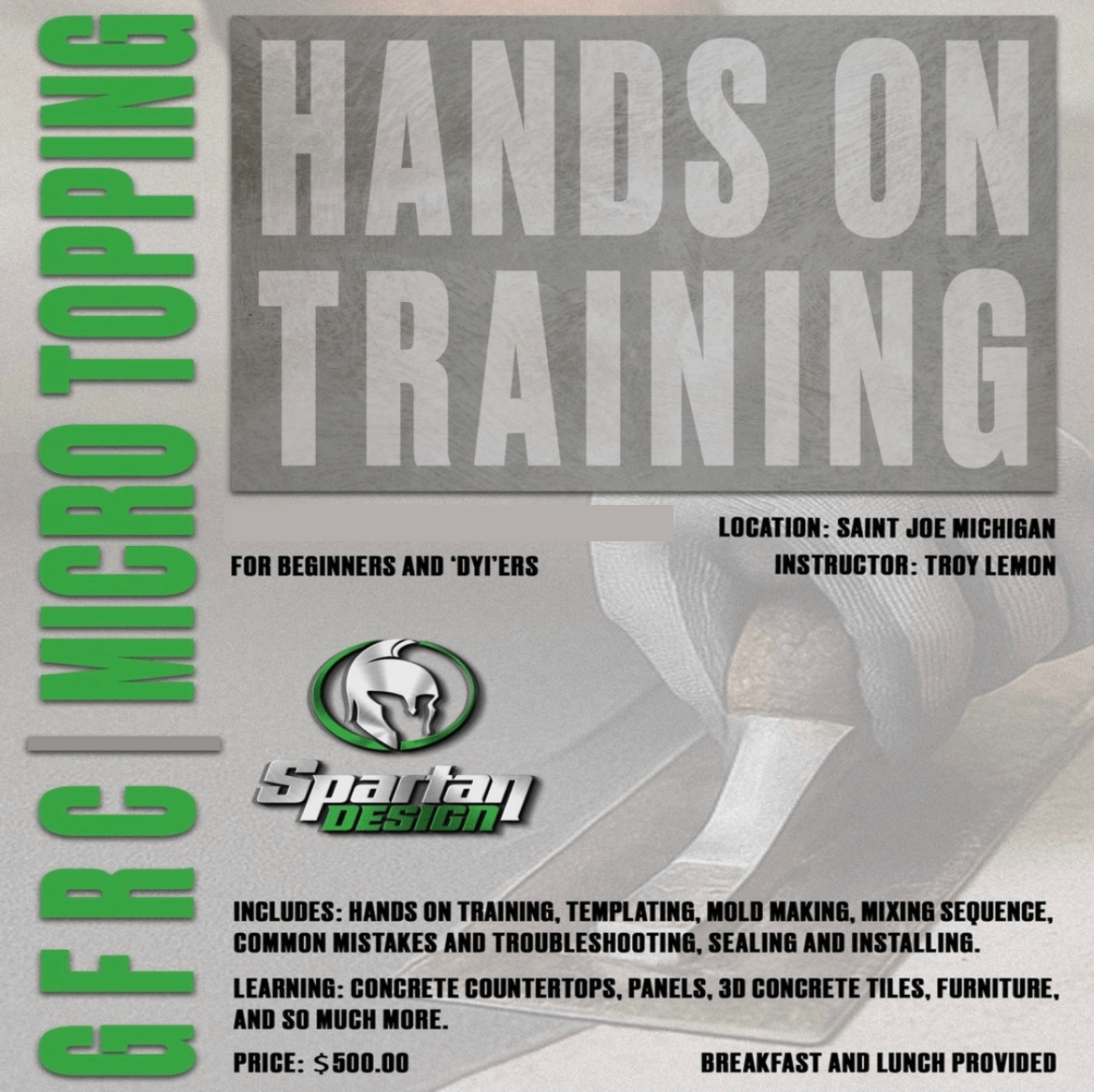 GFRC | Micro Topping - Hands On Training